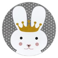 Kilimas vidaus Hakano Tinies Bunny, baltas/juodas/rožinis, 160 cm x 160 cm