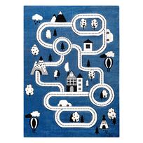 Kilimas vidaus Hakano Tinies Town, mėlyna, 150 cm x 80 cm