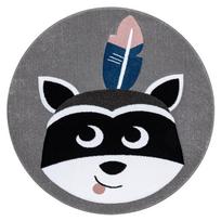 Kilimas vidaus Hakano Tinies Raccoon, pilkas, 190 cm x 140 cm