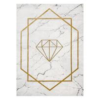 Kilimas vidaus Hakano Diamond, aukso/kreminė, 190 cm x 140 cm