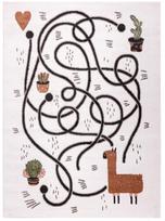Kilimas vidaus Hakano Beo Game, įvairių spalvų/kreminė, 170 cm x 120 cm