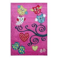 Kilimas vidaus Ayyildiz Kids Owls 2002900420, įvairių spalvų/violetinė, 290 cm x 200 cm