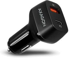 Automobilinis įkroviklis Axagon PWC-PQ38, USB/USB-C, juoda, 38 W