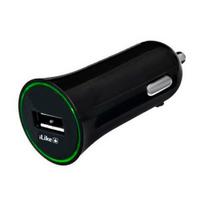 iLike Car ICC01 kompaktiškas automobilinis įkroviklis DC 12-24V vienas USB lizdas 1A juodas