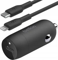 Automobilinis įkroviklis Belkin CCA004BT1MBK, USB Type C/Lightning, 5.4 cm, juoda, 30 W