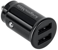 Automobilinis įkroviklis Kruger&Matz Dual, USB Type C/USB Type A, juoda