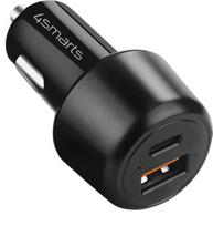 usb c 65w - Automobilinis įkroviklis 4smarts VoltRoad Ultimate, USB Type C/USB Type A, juoda, 83 W - 1 nuotrauka