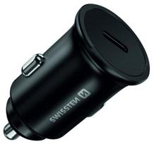 car charger adapter - Automobilinis įkroviklis Swissten 20118100, USB Type C, juoda, 45 W - 1 nuotrauka