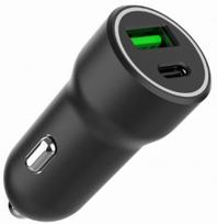 typos - Automobilinis įkroviklis Gembird A2PDQC20, USB Type C, juoda, 20 W - 1 nuotrauka