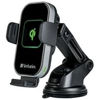wireless charger - Automobilinis telefono laikiklis - įkroviklis Verbatim FWC-02, USB Type C, 11.6 cm, juoda, 15 W - 1 nuotrauka