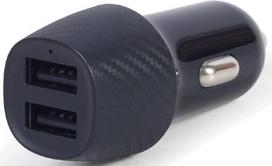Automobilinis įkroviklis Gembird TA-U2C48A-CAR-01, USB, juoda