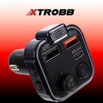 bluetooth transmiteris - Automobilinis įkroviklis Xtrobb 22355, USB Type-C, juoda - 2 nuotrauka