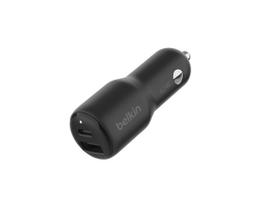 lighter - Automobilinis įkroviklis Belkin BoostCharge, USB Type C/1 x USB, juoda, 42 W - 3 nuotrauka