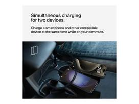 lighter - Automobilinis įkroviklis Belkin BoostCharge, USB Type C/1 x USB, juoda, 42 W - 12 nuotrauka