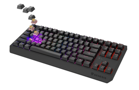 wireless mechanical keyboard - Genesis Thor 230 TKL, Mechaninė žaidimams, Belaidė, US, Juoda (Black) - 2 nuotrauka