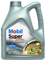 Variklių alyva MOBIL Super 3000 (4L) 5W30 M-SUP 3000 XE 5W30 4L