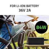 battery charger - Qoltec 50760 Įkroviklis e-dviračiams 36V ,  42V ,  2A Juodas (Black) - 7 nuotrauka