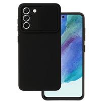 samsung galax* - Topt Camshield Soft dėklas Samsung Galaxy S21 FE Juodas (Black) - 2 nuotrauka