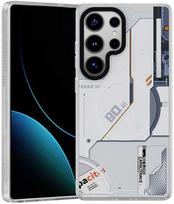 iphone 17 pro max deklas - Benks Dynamic Magnetic Mecha Case (D045) for Samsung Galaxy S25 Ultra Baltas (White) - 1 nuotrauka