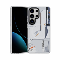 iphone 17 pro max deklas - Benks Dynamic Magnetic Mecha Case (D045) for Samsung Galaxy S25 Ultra Baltas (White) - 2 nuotrauka