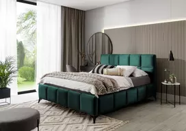 Lova NORE Mist Nube 35, 160x200 cm, tamsiai žalia (Dark Green)