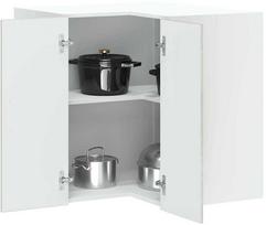 Kalmar Kitchen Corner Cabinet, Betoninė pilka (Concrete)