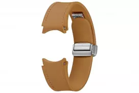 Samsung Galaxy Watch6/Watch5 D-Buckle Hybrid Eco-Leather Band S/M, kamelinis (Camel)