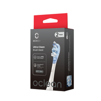 oclean sepeteliai galvutes - Oclean Ultra Clean dantų šepetėlio galvutės, baltos (White), 2 vnt. - 2 nuotrauka