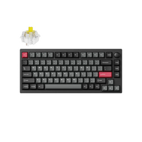 carbu - Keychron Lemokey P1 Pro Wireless (P1P-M4) - US išdėstymas - Hot-Swappable Super Banana Switches - Carbon Juodas (Juoda) Mechaninė Belaidė Žaidimų Klaviatūra - 2 nuotrauka