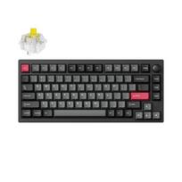 carbu - Keychron Lemokey P1 Pro Wireless (P1P-M4) - US išdėstymas - Hot-Swappable Super Banana Switches - Carbon Juodas (Juoda) Mechaninė Belaidė Žaidimų Klaviatūra - 3 nuotrauka