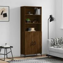 vidaXL Komoda su 2 durelėmis, rudos ąžuolo spalvos (Brown Oak)