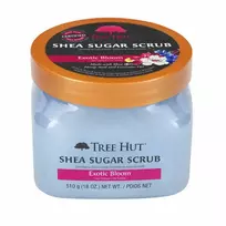 tree hut scrub - TREE HUT EXOTIC BLOOM SHEA SUGAR kūno šveitiklis, 510 g - 2 nuotrauka