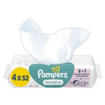 pampers dregnos serveteles - Pampers Sensitive drėgnos servetėlės kūdikiams, 4 x 52 vnt. - 2 nuotrauka