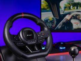 switch vairai - Tracer SimRacer Vairas su Pedalais 6in1 (PC/PS4/PS3/Xone/X360/SWITCH) Juodas (Black) - 9 nuotrauka