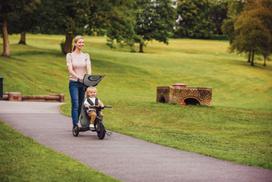 globber 4in1 - Triratukas Globber Explorer Trike 4in1 Deluxe Play, 633-120, pilkas - 6 nuotrauka