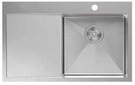 Virtuvinė plautuvė Quadron Russel 111, nerūdijantysis plienas, 78 cm x 48 cm x 20 cm