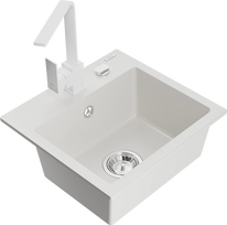 Virtuvinė plautuvė Mexen Milo 6505-20-670300-20, granitas, 43.5 cm x 41 cm x 17.1 cm