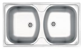 Virtuvinė plautuvė Deante Techno ZMU_3200, nerūdijantysis plienas, 79 cm x 44 cm x 13 cm