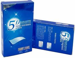 Dantų balinimo juostelės 5D Whitening, 14 vnt.