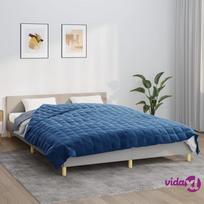antklodes 200x200 - VidaXL sunki antklodė, mėlyna (Blue), 200x200 cm, 13 kg - 2 nuotrauka
