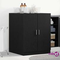 skalbimo spintos - vidaXL Skalbimo mašinos spintelė Juoda (Black), 70,5 x 71,5 x 91,5 cm - 2 nuotrauka