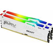 64gb ddr5 white rgb - Kingston FURY Beast RGB DDR5 64GB (2x32GB) 6000MHz CL36 Baltas (White) EXPO - 1 nuotrauka