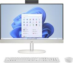 stacionarus kompiuteriai - HP All-in-One 24-cr0312nw ,  AMD Ryzen 5 7520U ,  16GB DDR5 ,  512GB SSD ,  23.8" FHD IPS ,  Baltas (White) - 1 nuotrauka