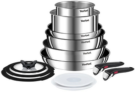 Tefal Ingenio Emotion Cookware and Frying Pan Set, 13 pcs, L897SD74