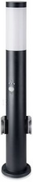 V-TAC Lauko šviestuvas su judesio davikliu ir dviem lizdais 1xE27/60W/230V IP44, juodas (Black)