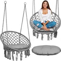 Boho pakabinamas krėslas, pilkas (Gray)