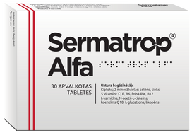 tabletes - SERMATROP ALFA, 30 tablečių - 2 nuotrauka
