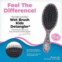 sepetys plaukams wet brush - Wet Brush Kids Detangler Leopard - 1 nuotrauka