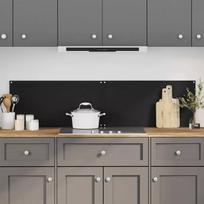 vidaXL Virtuvės sienelės, 2vnt., Juodos (Black), 80x60cm, grūdintas stiklas