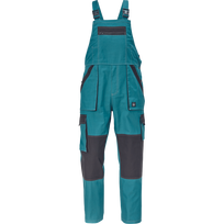 Darbinis puskombinezonis vyrams Cerva Max Summer, juoda/petrol, 44 dydis